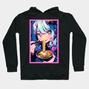 Cute Anime Girl |  Ramen Noodles | Hentaii Chibi Kawaii Design Hoodie